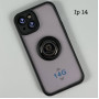Накладка Totu Ring Series Matte Magnet iP 14