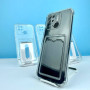 Силікон Transparent With Pocket Separate Camera Samsung S24 Ultra
