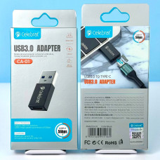 Перехідник OTG Celebrat CA-01 OTG Adapter USB  to Type-C Connector