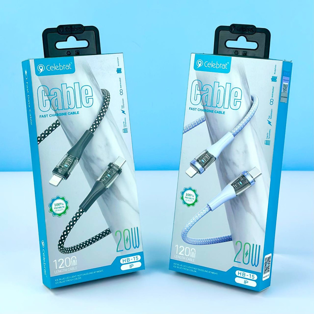 Data Cable Celebrat HB-15 Type-C to Lightning 1.2m