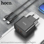 Мережевий зарядний пристрій Hoco N29 Triumph Type-C to Lightning  PD35W 2USB(2C)
