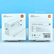 Мережевий зарядний пристрій Xiaomi Mi 67W Gan 2 in1 USB-C + data cable Type-C to Type-C 