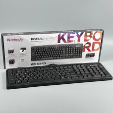 Клавіатура дротова DEFENDER Focus HB-470 (з Eng, UA, Ru розкладками)