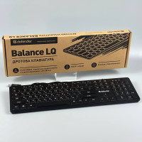 Клавіатура дротова DEFENDER (450790) RGB підсвічування, Balance LQ (з Eng, UA, RU розкладками)