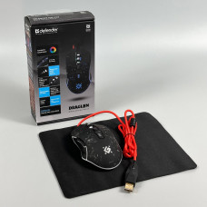 Набір Defender Мишка дротова Draglen GM-907 RGB (DPI:7200dpi) + килимок