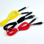 Data Cable Denmen D19L Silicone Lightning 1m