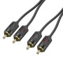 AUX Hoco UPA29 dual RCA double lotus audio cable 1.5m
