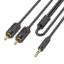 AUX Hoco UPA28 lotus 3.5mm to 2RCA 1.5m