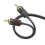 AUX Hoco UPA28 lotus 3.5mm to 2RCA 1.5m