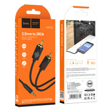 AUX Hoco UPA28 lotus 3.5mm to 2RCA 1.5m