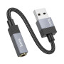 Перехідник Hoco UPA32D Clever USB male to 3.5mm female