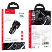 Автомобільний зарядний пристрій Hoco Z42 Light road PD20W+QC3.0