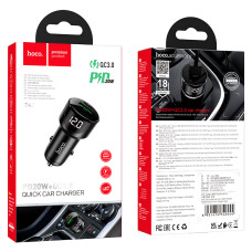Автомобільний зарядний пристрій Hoco Z42 Light road PD20W+QC3.0
