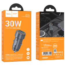 Автомобільний зарядний пристрій Hoco Z57A Glorious PD30W+QC3.0