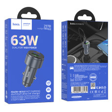 Автомобільний зарядний пристрій Hoco Z57B Glorious PD45W+QC3.0