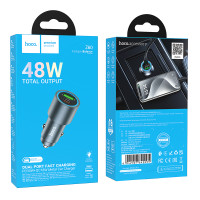 Автомобільний зарядний пристрій Hoco Z60 Bloom multi-protocol PD30W+QC3.0