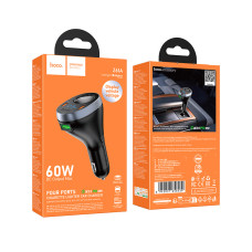 Автомобільний зарядний пристрій Hoco Z61A Correct QC3.0+PD30W (з прикурювачем)