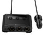 Розгалужувач прикурювача in-car Hoco Z64 Anshun 240W (3 прикурювачі+2USB+2Type-C, DC12-24V)