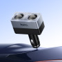 Розгалужувач прикурювача in-car Hoco Z65 Smart 240W (2 прикурювачі)