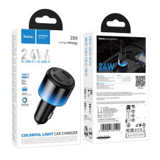 Автомобільний зарядний пристрій Hoco Z69 Vivido PD12W+12W