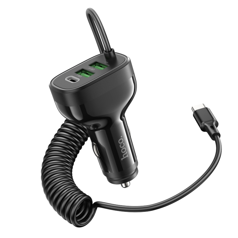 Автомобільний зарядний пристрій Hoco NZ11A Guide PD30W+18W Type-C