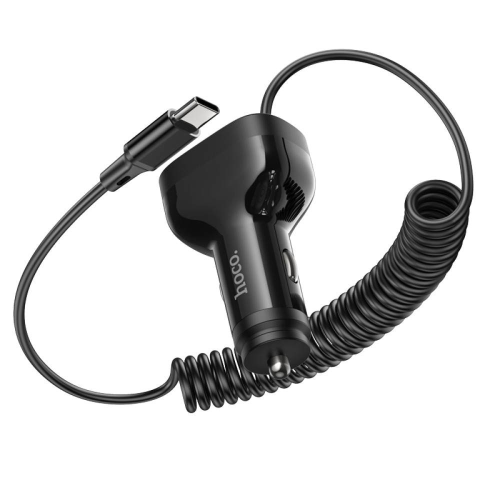 Автомобільний зарядний пристрій Hoco NZ11A Guide PD30W+18W Type-C