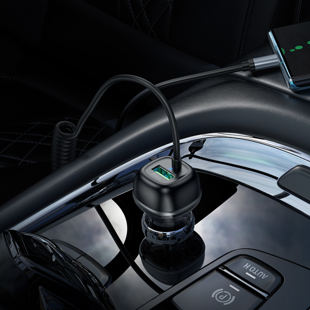 Автомобільний зарядний пристрій Hoco Z58B Rank QC3.0 Type-C