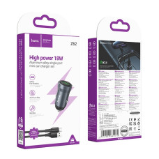 Автомобільний зарядний пристрій Hoco Z62 Energy QC3.0 Type-C