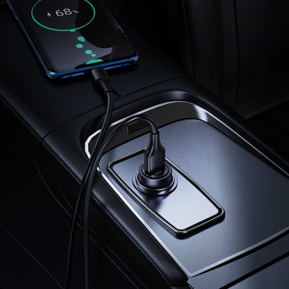 Автомобільний зарядний пристрій Hoco Z62 Energy QC3.0 Type-C