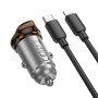 Автомобільний зарядний пристрій Hoco NZ16A Rigorous PD25W+QC3.0 Type-C to Lightning