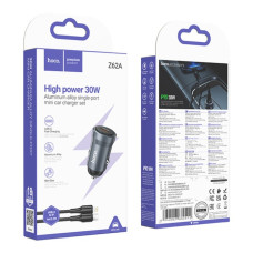 Автомобільний зарядний пристрій Hoco Z62A Energy PD30W Type-C to Lightning