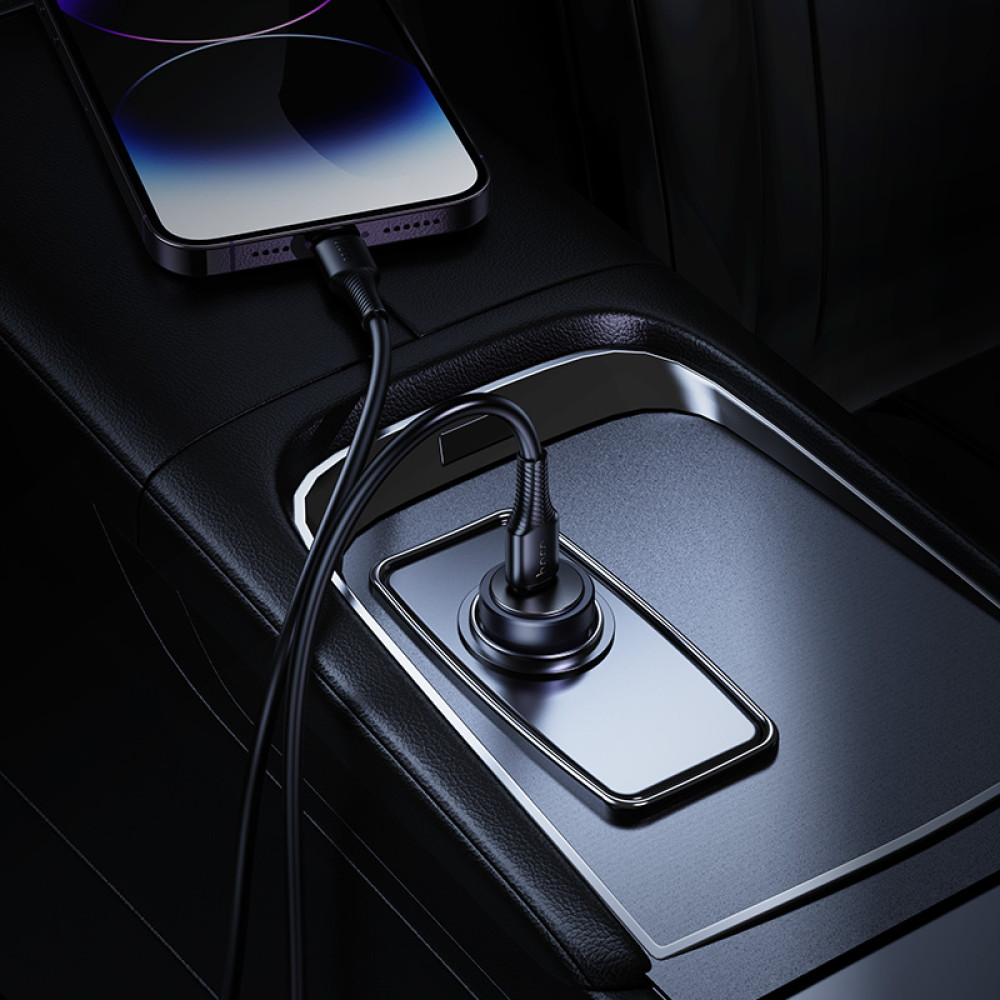 Автомобільний зарядний пристрій Hoco Z62A Energy PD30W Type-C to Lightning