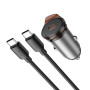 Автомобільний зарядний пристрій Hoco NZ16 Rigorous PD30W Type-C to Type-C