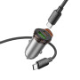Автомобільний зарядний пристрій Hoco NZ16A Rigorous PD25W+QC3.0 Type-C to Type-C