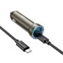 Автомобільний зарядний пристрій Hoco Z54A Prosperous PD30W+QC3.0 Type-C to Type-C