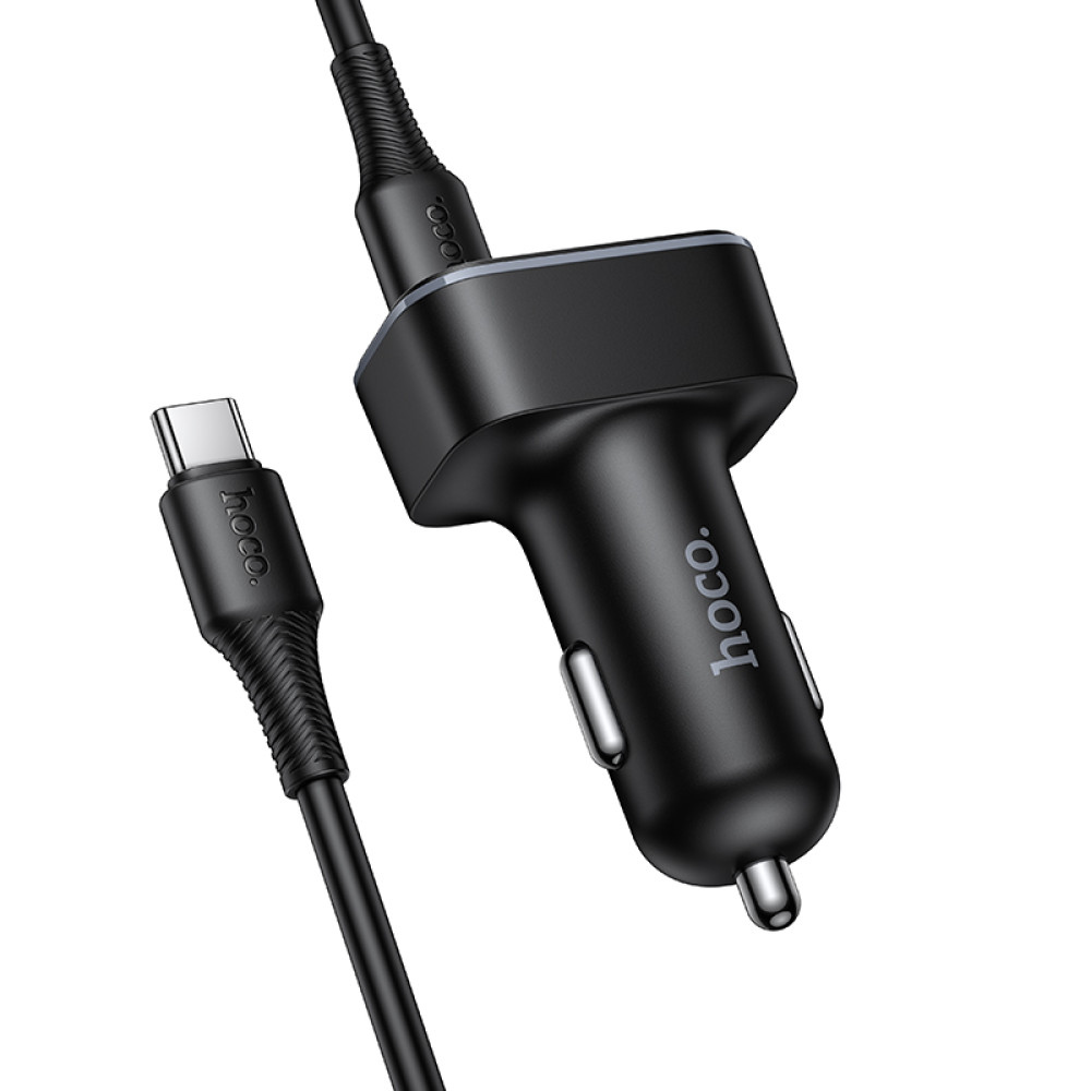 Автомобільний зарядний пристрій Hoco Z63B Barry PD30W+QC3.0 Type-C to Type-C