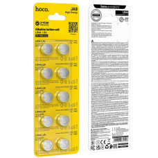 Батарейка Hoco JA8 Button LR44 1.5V 150mAh (10шт.)