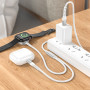 Бездротовий зарядний пристрій Hoco CW54 2-in-1 (cable Lighting 20W+iWatch 2.5W)