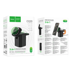 Бездротовий зарядний пристрій Hoco CQ20 Clever 3in1 15W