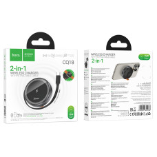 Бездротовий зарядний пристрій Hoco CQ18 Flash 15W (with cable)