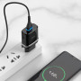 Мережевий зарядний пристрій Hoco C12Q Smart QC3.0