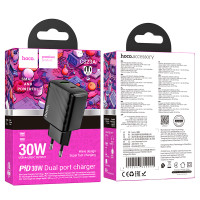 Мережевий зарядний пристрій Hoco CS23A Sunlight PD30W+QC3.0