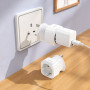 Мережевий перехідник Hoco AC20B Direct UK to EU 3250W