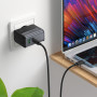 Мережевий зарядний пристрій Hoco CS74A Star Speed GaN PD45W+QC3.0