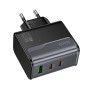 Мережевий зарядний пристрій Hoco CS75A Star Speed GaN PD70W+QC3.0