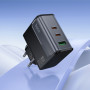 Мережевий зарядний пристрій Hoco CS75A Star Speed GaN PD70W+QC3.0