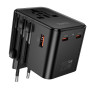 Мультифункціональний мережевий адаптер Hoco AC31 Changer 2500W (EU,US,UK,AUS)
