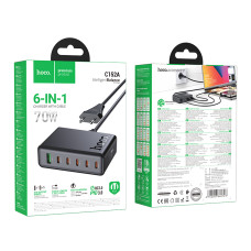 Мережевий подовжувач Hoco C152A Modern GaN PD70W