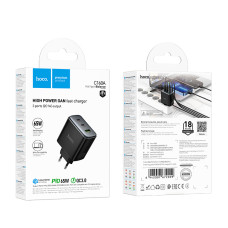Мережевий зарядний пристрій Hoco C160A Upgrade PD65W+QC3.0