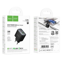 Мережевий зарядний пристрій Hoco C158A Upgrade GaN PD45W+QC3.0